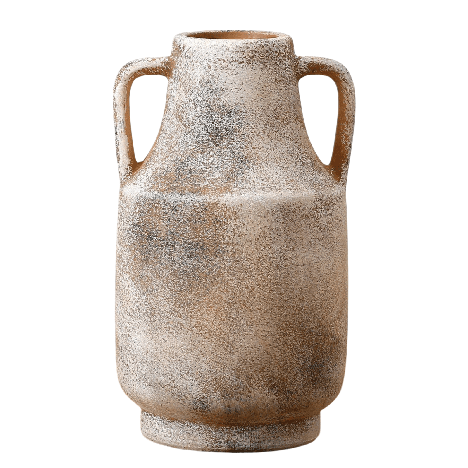 Wabi-Sabi 侘寂风复古双耳陶瓷花瓶