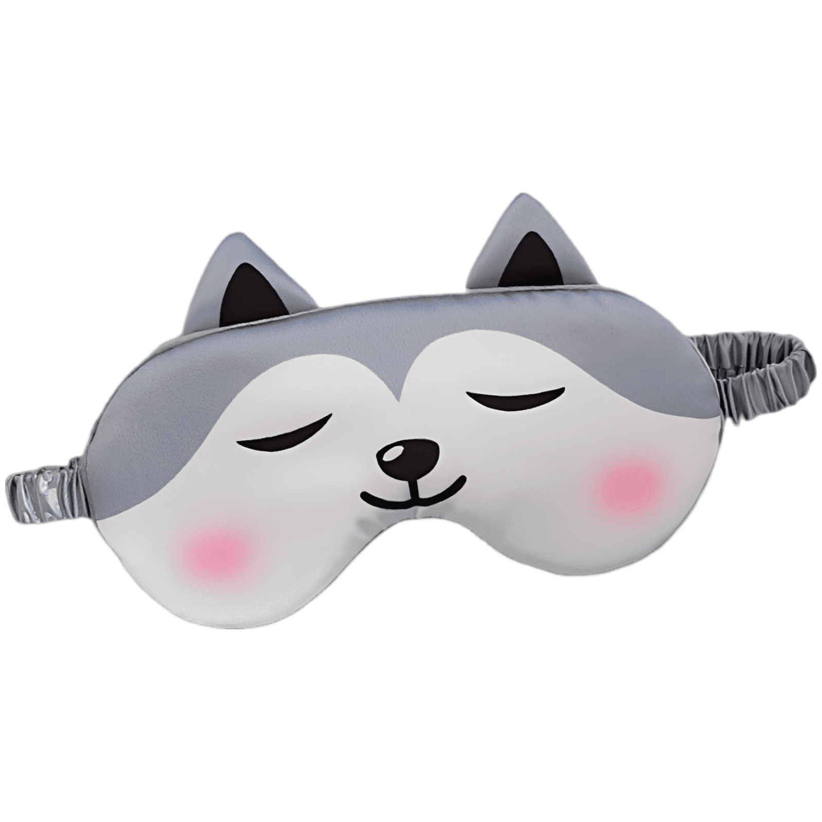 可爱狐狸双面桑蚕丝遮光睡眠眼罩