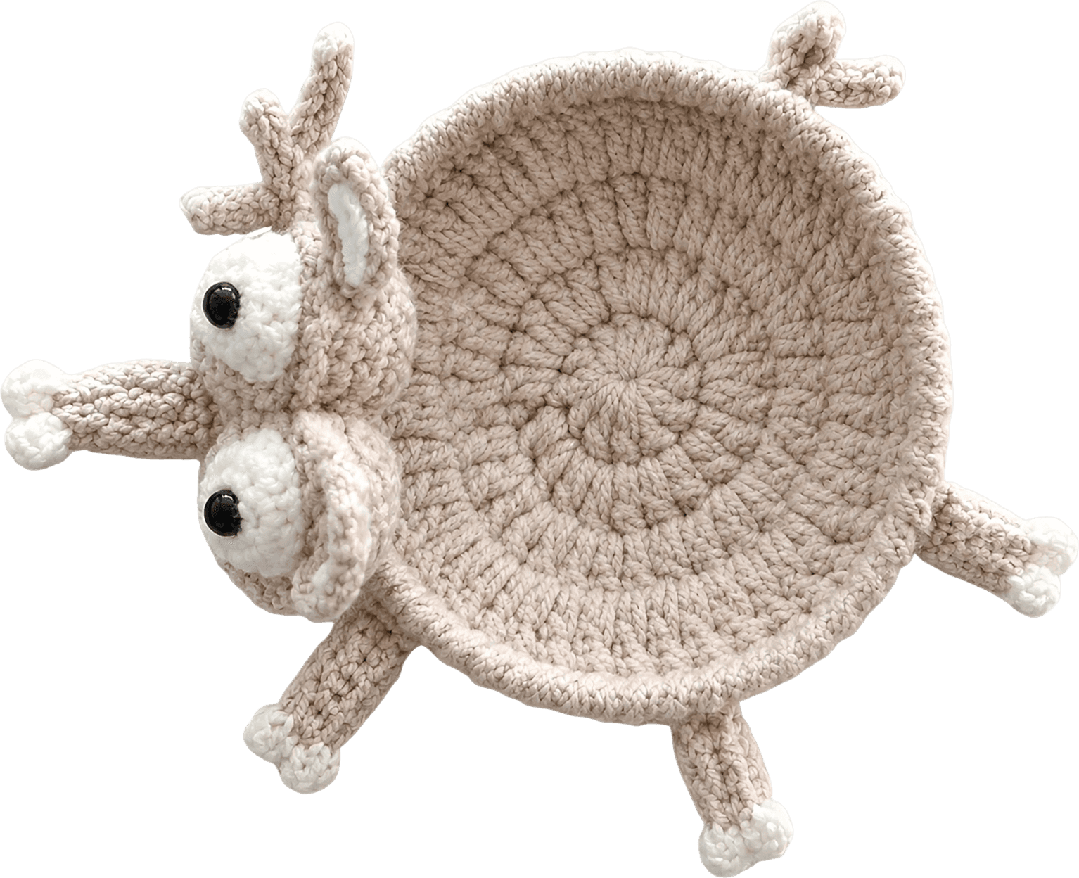手工萌趣3D动物针织杯垫